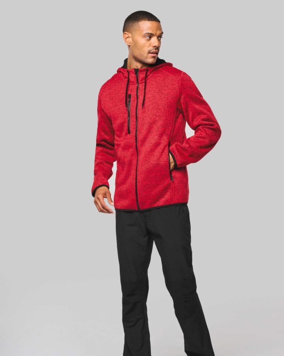 Vestes personnalisable PROACT Veste à capuche chinée homme