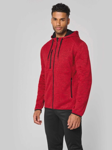 Vestes à personnaliser PROACT Veste à capuche chinée homme 