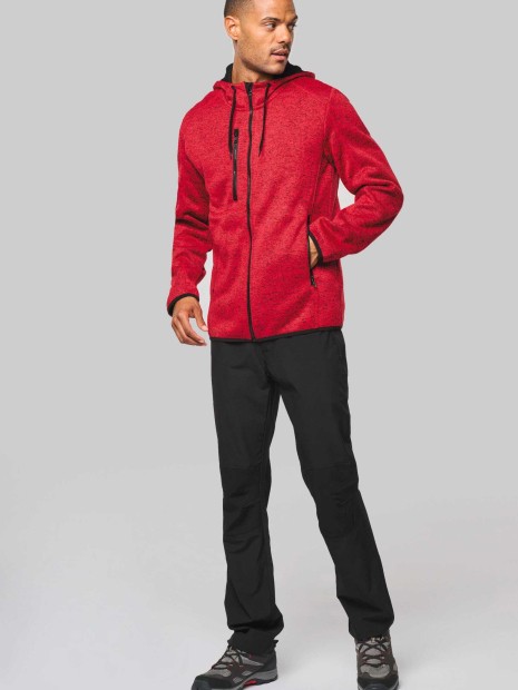 Vestes à personnaliser PROACT Veste à capuche chinée homme 