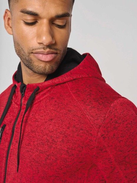 Vestes à personnaliser PROACT Veste à capuche chinée homme 