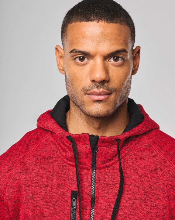 Vestes personnalisable PROACT Veste à capuche chinée homme