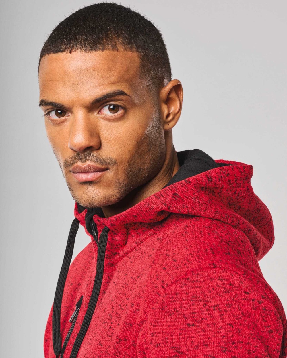 Vestes personnalisable PROACT Veste à capuche chinée homme