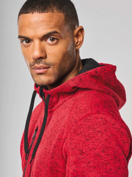 Vestes à personnaliser PROACT Veste à capuche chinée homme 