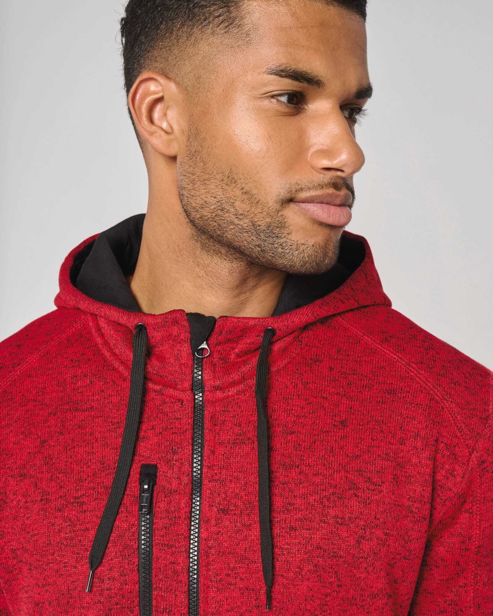 Vestes personnalisable PROACT Veste à capuche chinée homme