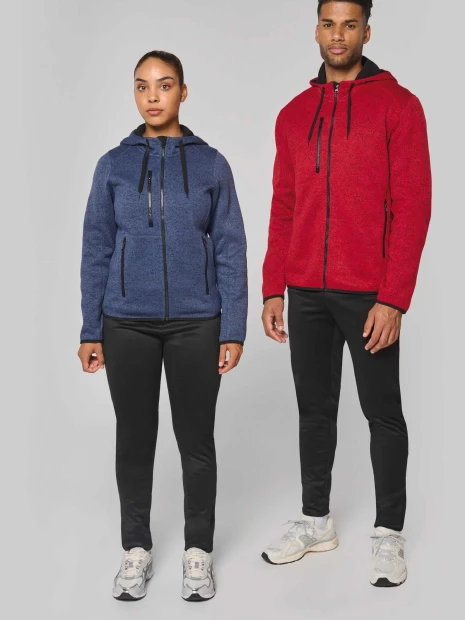 Vestes à personnaliser PROACT Veste à capuche chinée homme 