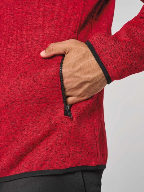 Vestes à personnaliser PROACT Veste à capuche chinée homme 