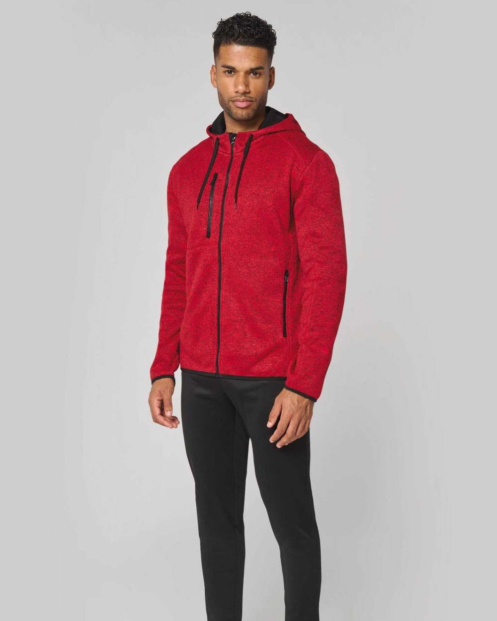 Vestes personnalisable PROACT Veste à capuche chinée homme