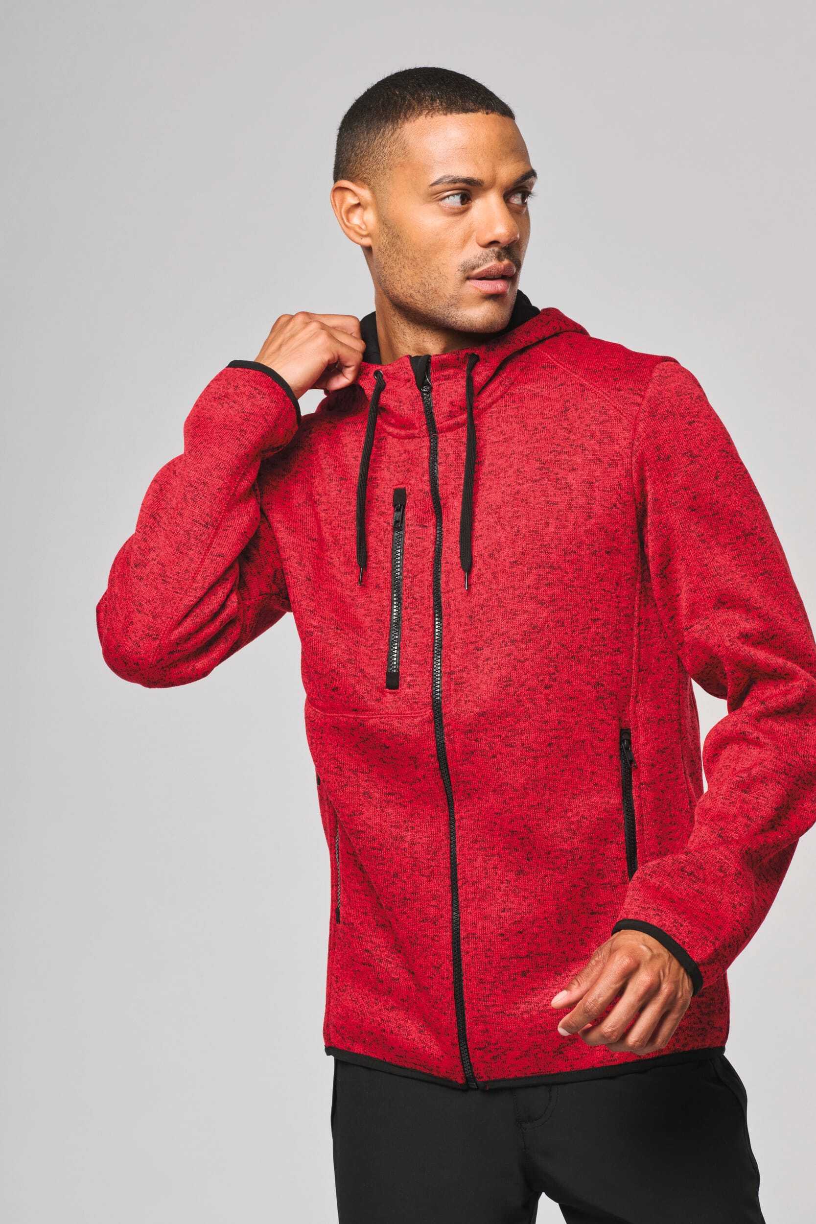 Vestes personnalisable PROACT Veste à capuche chinée homme