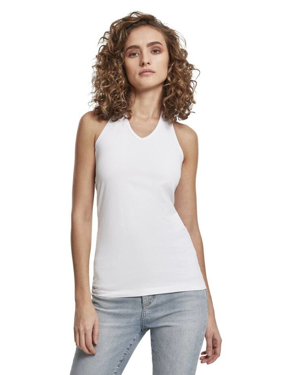 BUILD YOUR BRAND Ladies Neckholder Shirt T-Shirts personalisierbar