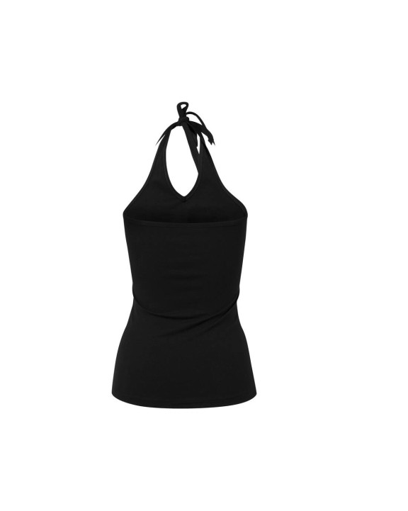 BUILD YOUR BRAND Ladies Neckholder Shirt T-Shirts personalisierbar