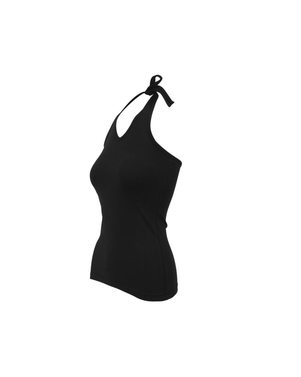 T-shirts BUILD YOUR BRAND Ladies` Neckholder Shirt voor bedrukking &amp; borduring