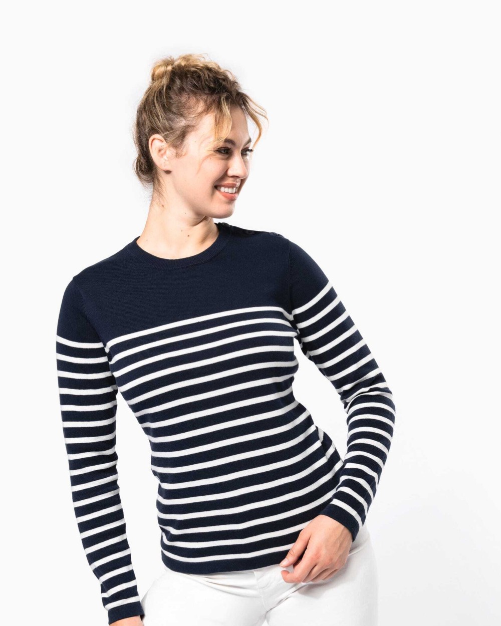 Pulls personnalisable KARIBAN Pull marin femme
