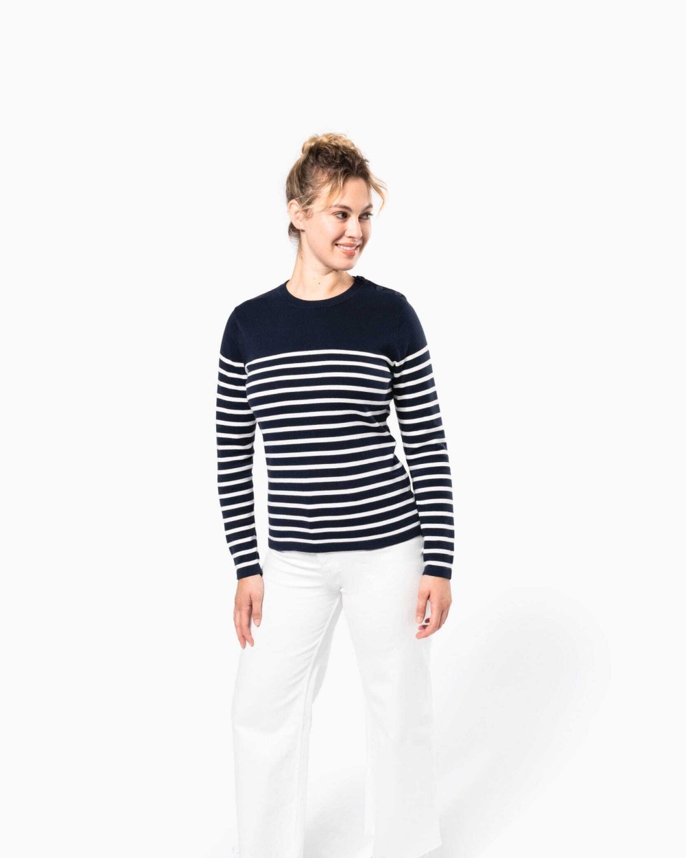 Pulls personnalisable KARIBAN Pull marin femme