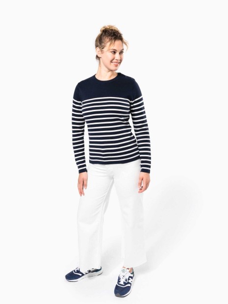 Pulls à personnaliser KARIBAN Pull marin femme 