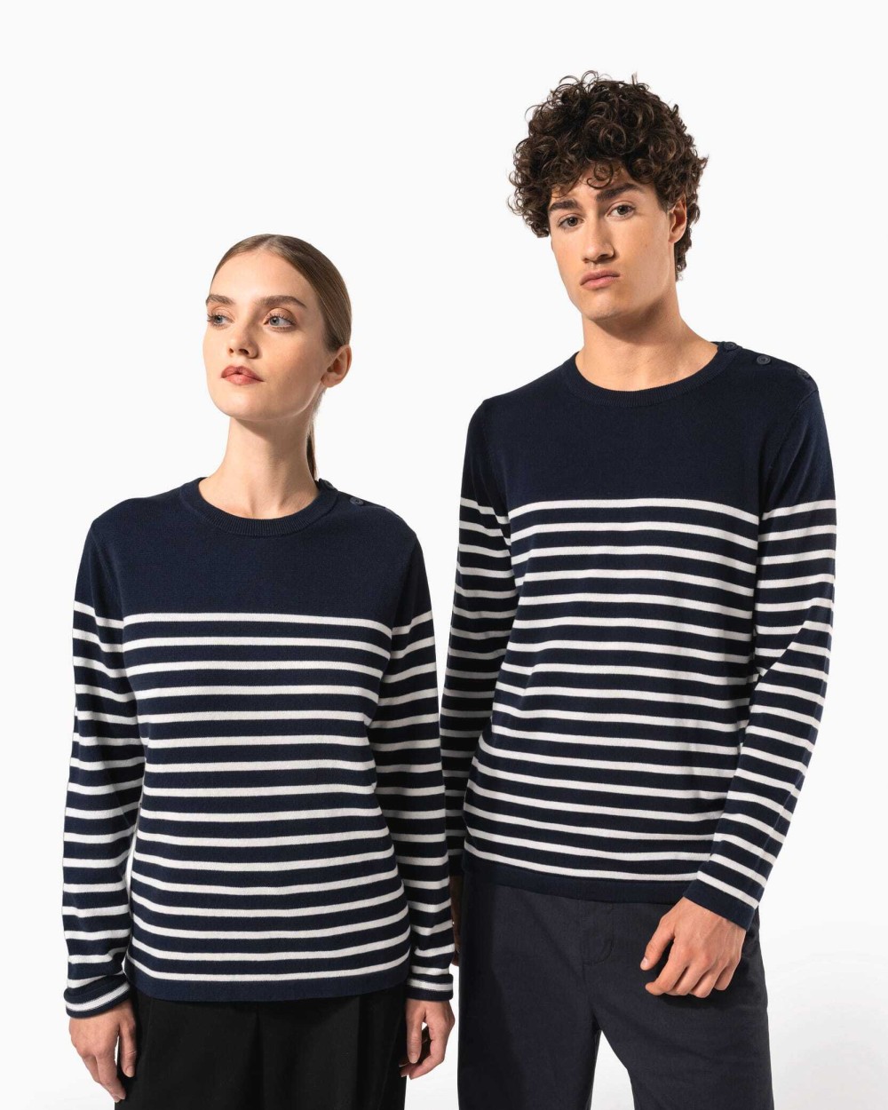 Pulls personnalisable KARIBAN Pull marin femme