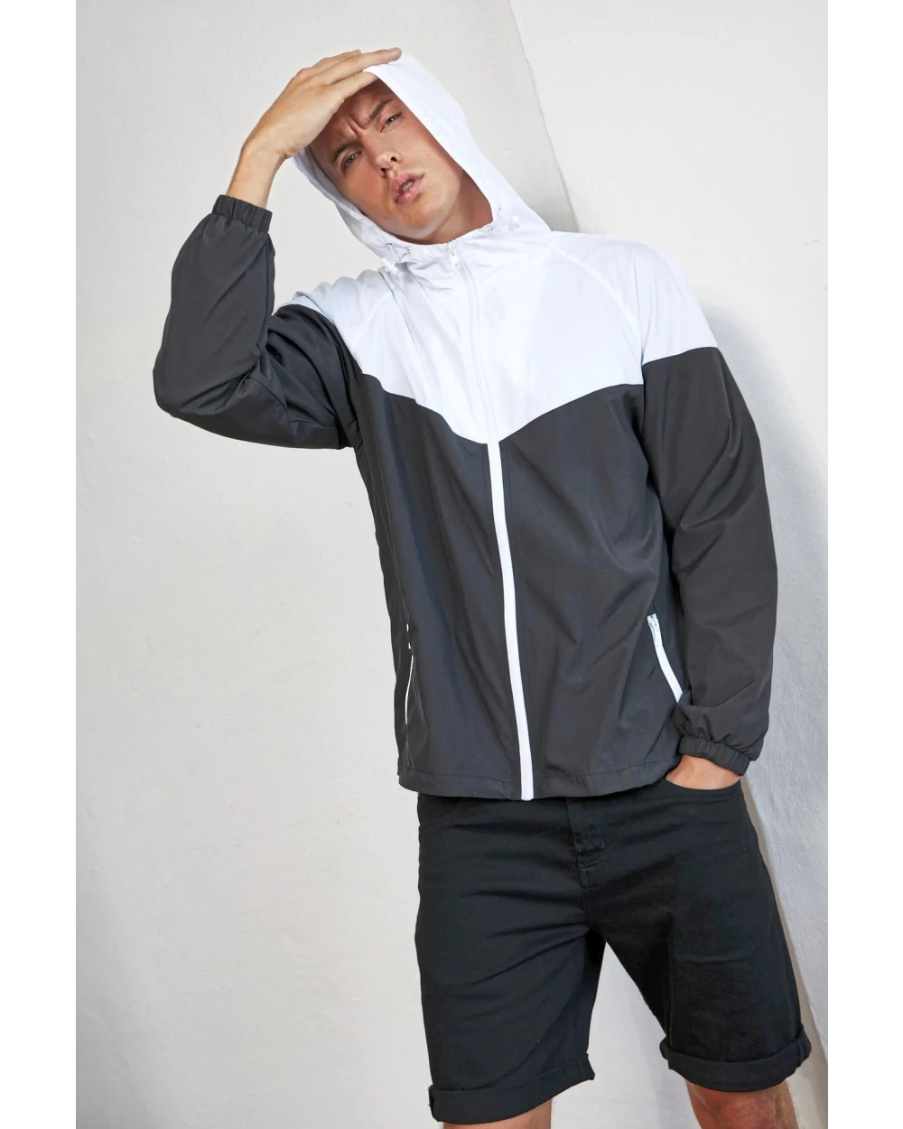 Jassen BUILD YOUR BRAND 2-Tone Tech Windrunner voor bedrukking &amp; borduring