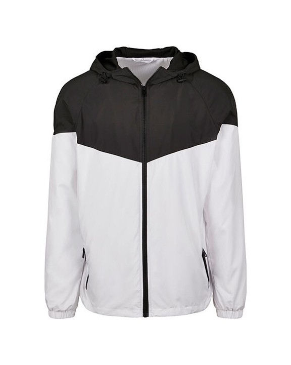 Vestes personnalisable BUILD YOUR BRAND 2-Tone Tech Windrunner