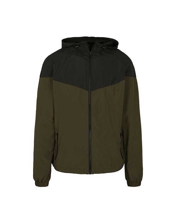 Vestes personnalisable BUILD YOUR BRAND 2-Tone Tech Windrunner