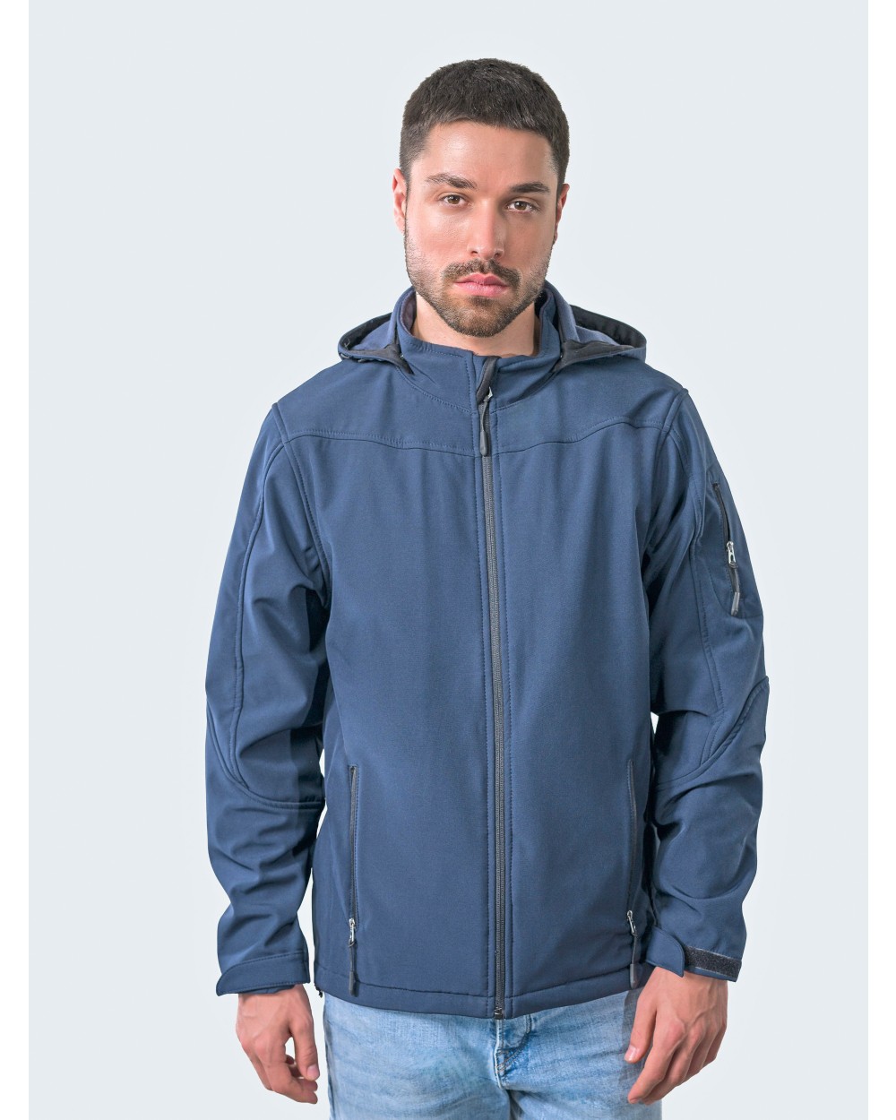 HRM Men´s Hooded Soft-Shell Jacket Jacken personalisierbar