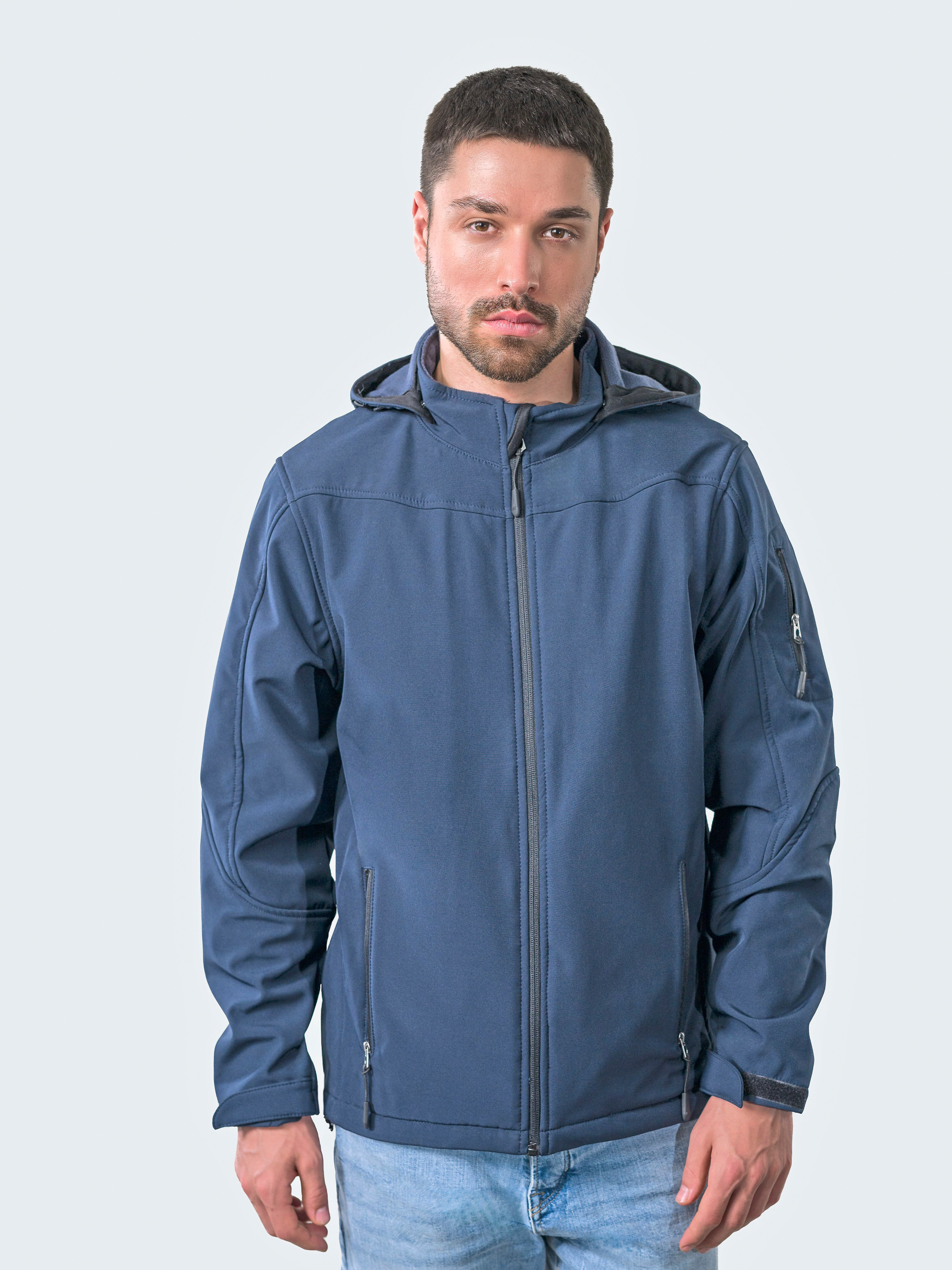 Vestes personnalisable HRM Men´s Hooded Soft-Shell Jacket