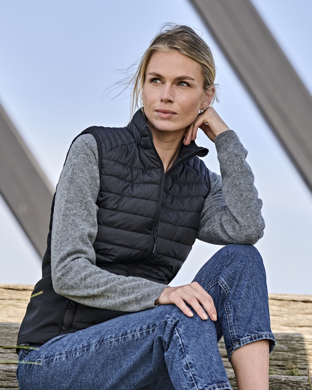 Vestes personnalisable TEE JAYS WOMENS CROSSOVER BODYWARMER