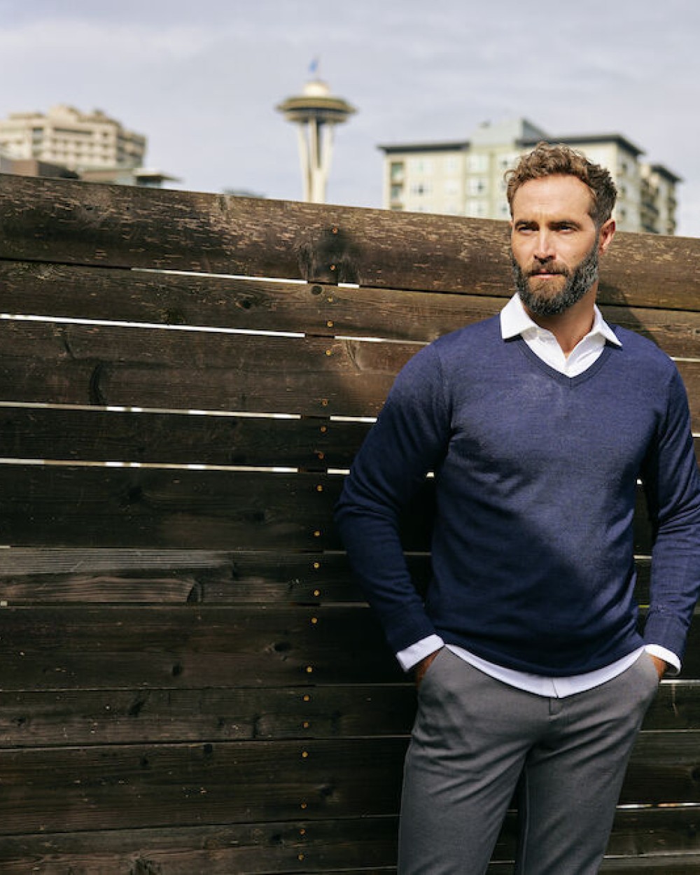 CUTTER & BUCK Vernon V-neck Men Hosen personalisierbar