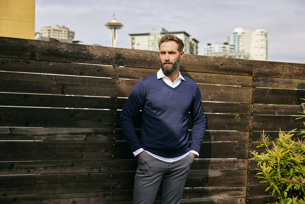 Pantalons personnalisable CUTTER & BUCK Vernon V Neck men