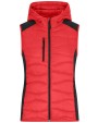 JAMES & NICHOLSON Ladies´ Hybrid Vest Jacken personalisierbar
