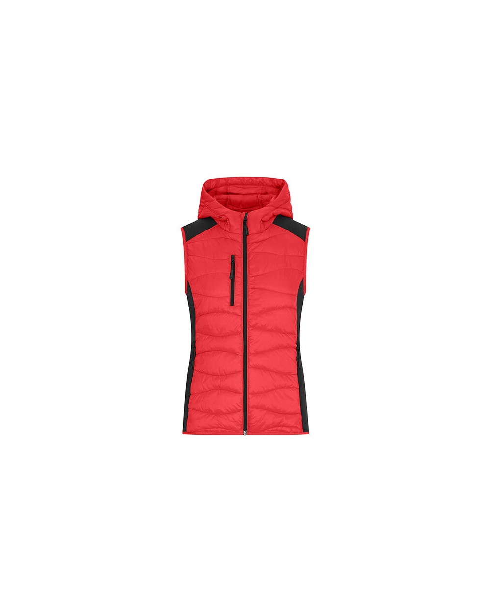 JAMES & NICHOLSON Ladies´ Hybrid Vest Jacken personalisierbar