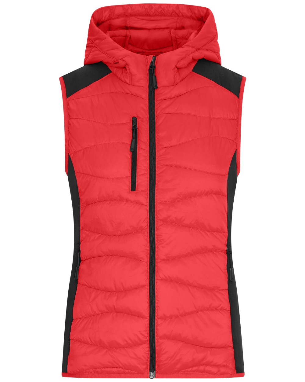 JAMES & NICHOLSON Ladies´ Hybrid Vest Jacken personalisierbar