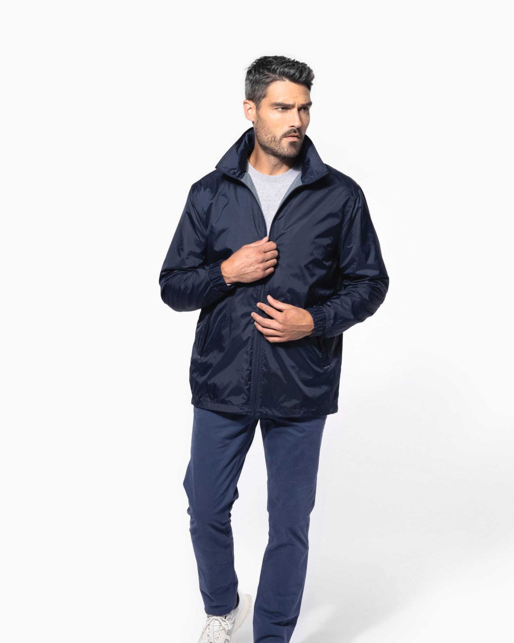 Vestes personnalisable KARIBAN Coupe-vent doublé homme