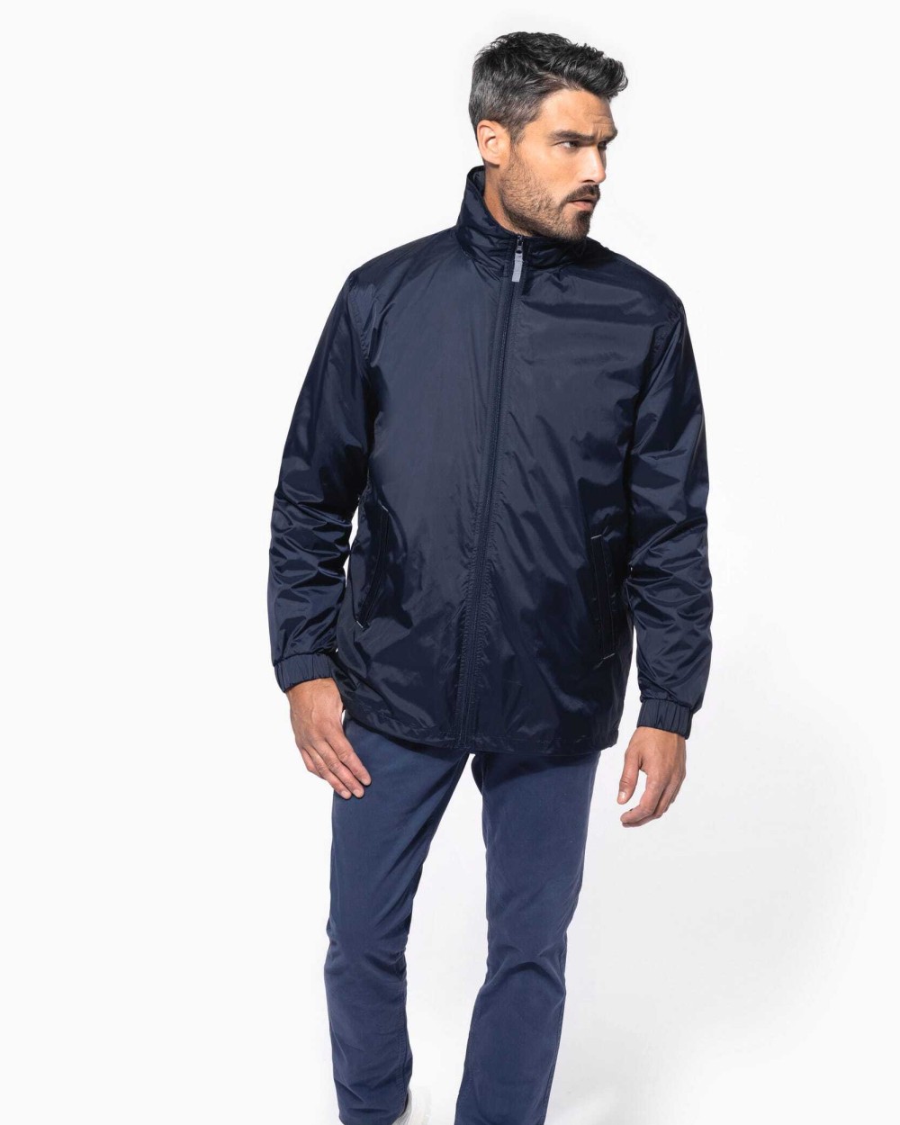 Jassen KARIBAN Gevoerde windbreaker heren voor bedrukking &amp; borduring