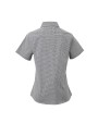 PREMIER Ladies Microcheck (Gingham) Short Sleeve Shirt Cotton Hemden personalisierbar
