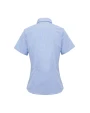 Hemden PREMIER Ladies` Microcheck (Gingham) Short Sleeve Cotton Shirt voor bedrukking &amp; borduring