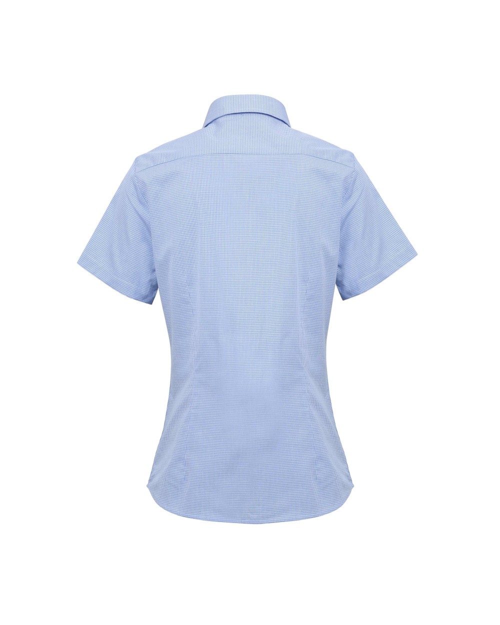PREMIER Ladies Microcheck (Gingham) Short Sleeve Shirt Cotton Hemden personalisierbar