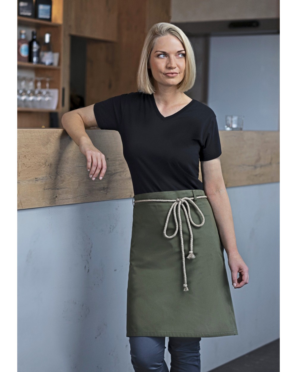 Schorten KARLOWSKY Waist Apron New-Nature voor bedrukking &amp; borduring