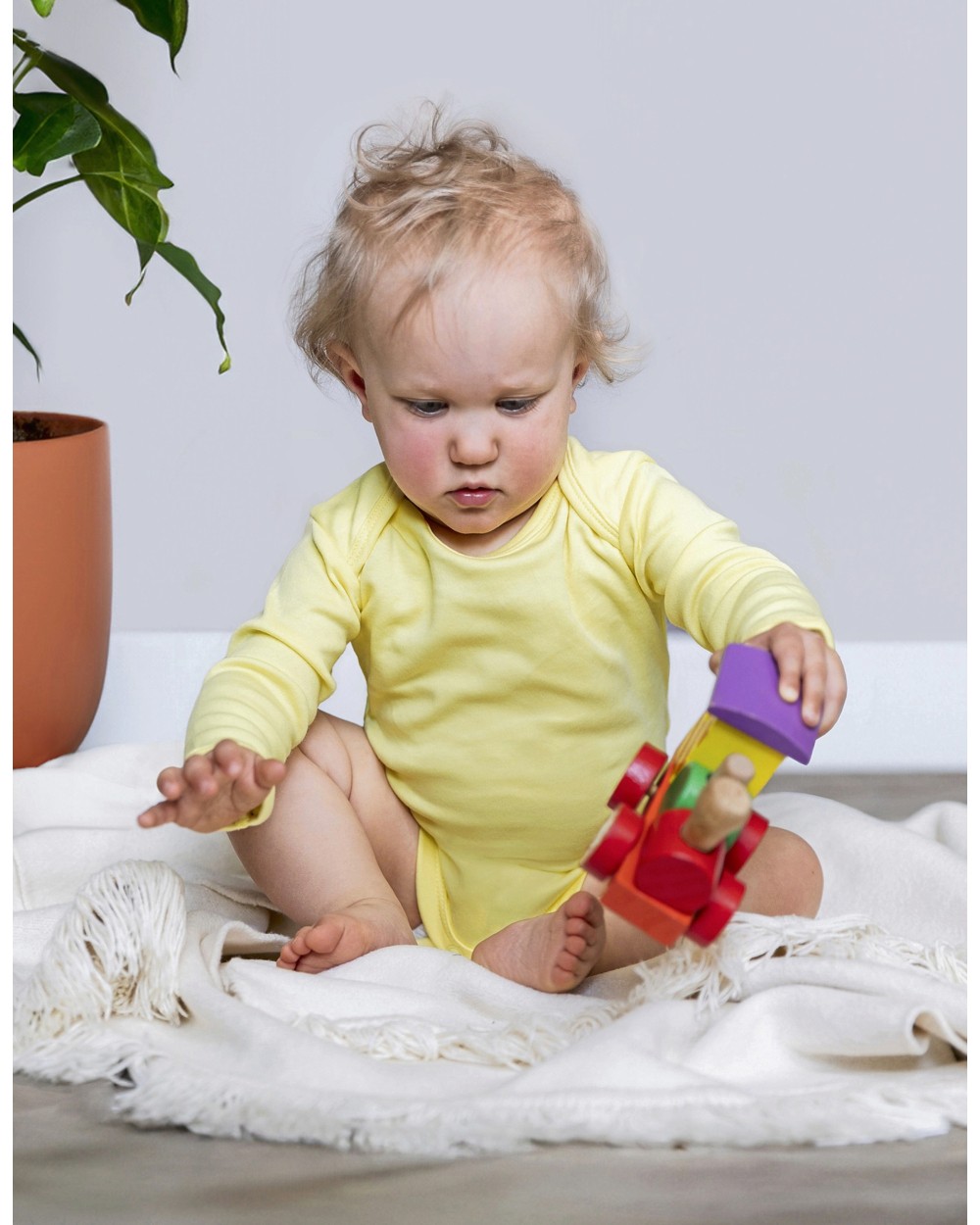 Articles bébés personnalisable LINK KIDS WEAR Organic Baby Bodysuit Long Sleeve Bailey 02