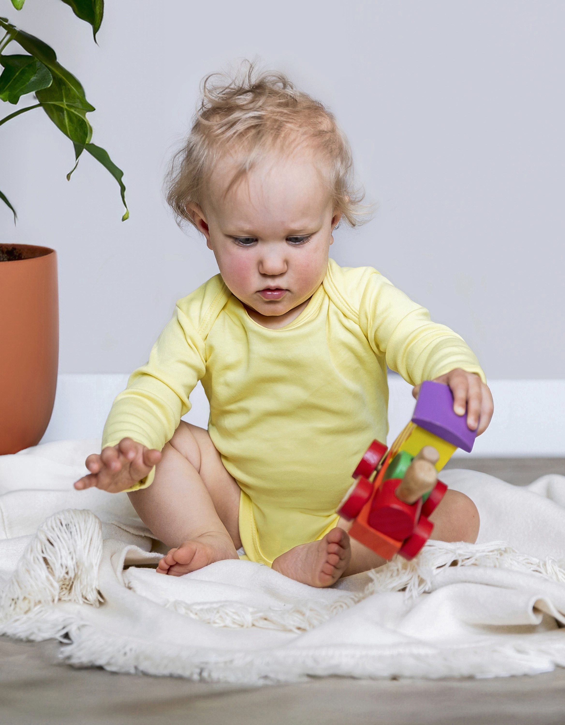 Articles bébés personnalisable LINK KIDS WEAR Organic Baby Bodysuit Long Sleeve Bailey 02