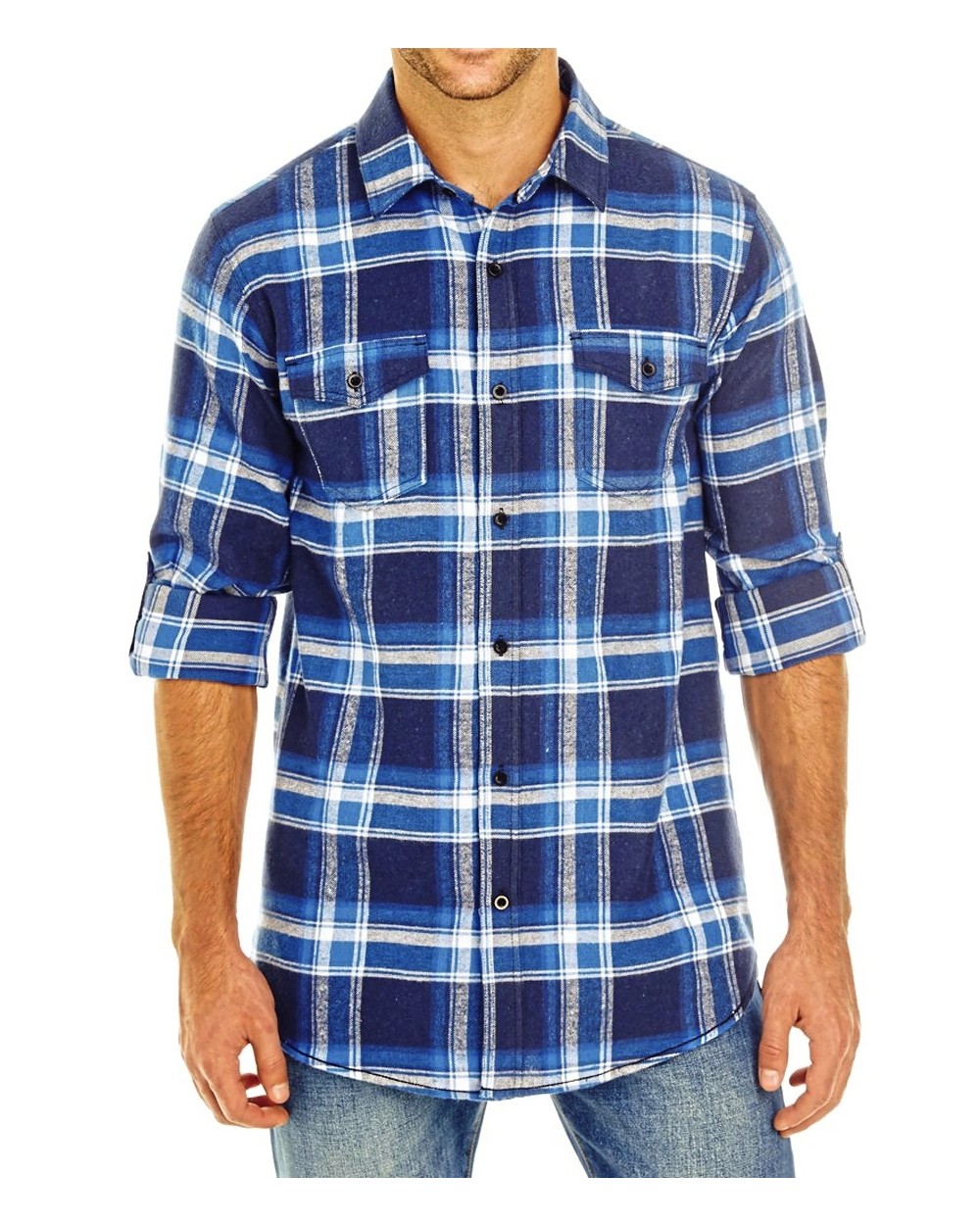BURNSIDE Woven Plaid Flannel Shirt Hemden personalisierbar