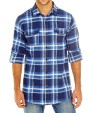 BURNSIDE Woven Plaid Flannel Shirt Hemden personalisierbar
