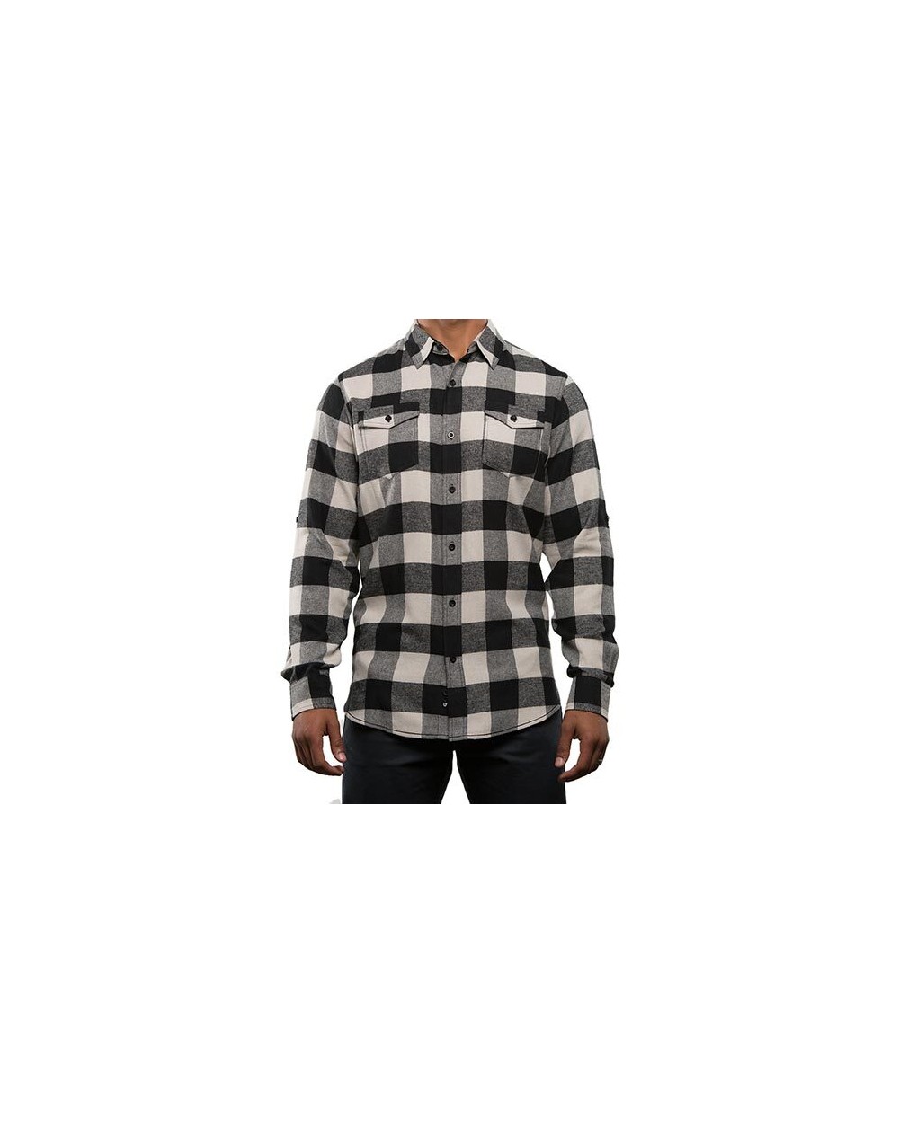 BURNSIDE Woven Plaid Flannel Shirt Hemden personalisierbar