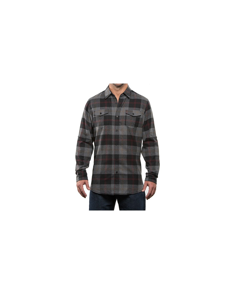 Hemden BURNSIDE Woven Plaid Flannel Shirt voor bedrukking &amp; borduring