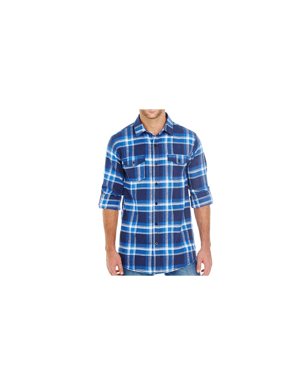BURNSIDE Woven Plaid Flannel Shirt Hemden personalisierbar