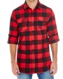 BURNSIDE Woven Plaid Flannel Shirt Hemden personalisierbar