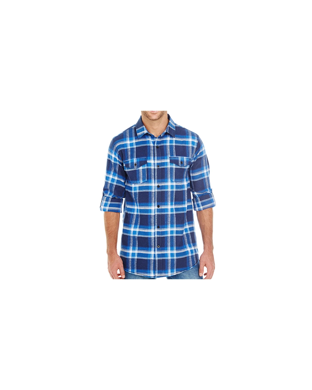 BURNSIDE Woven Plaid Flannel Shirt Hemden personalisierbar