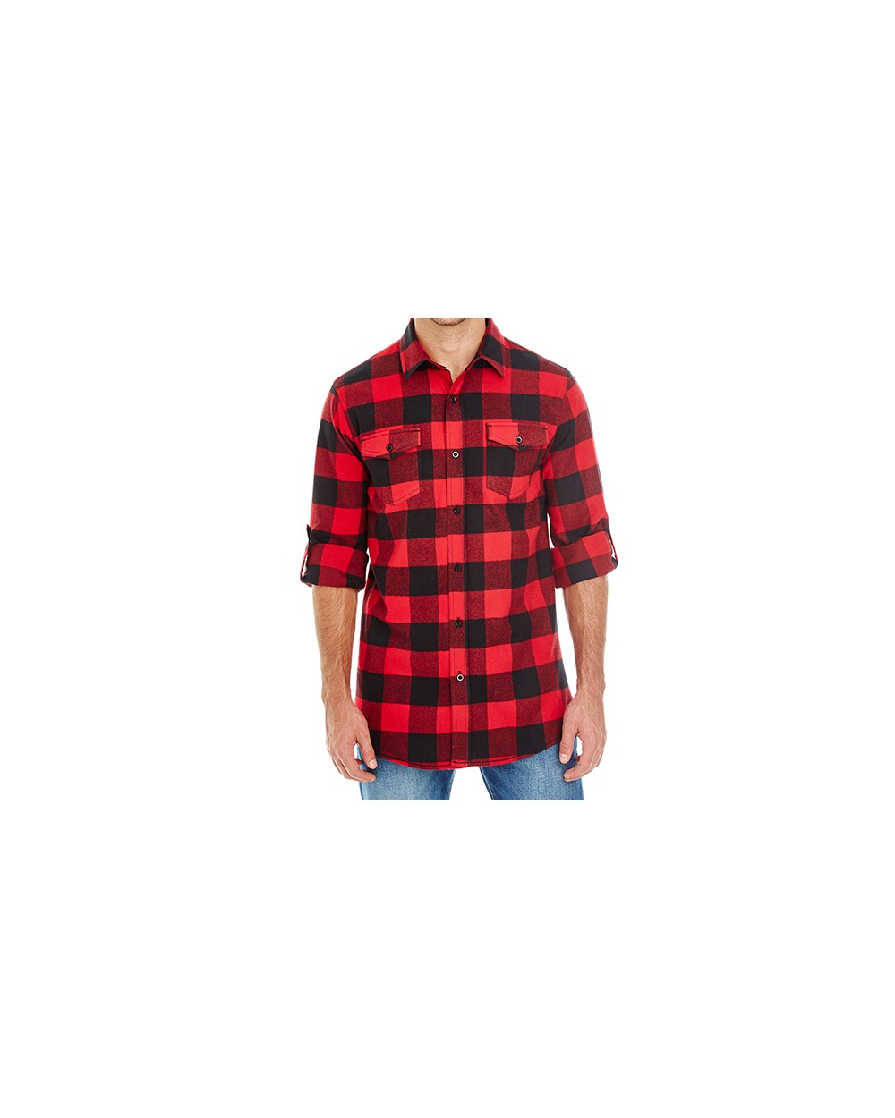 BURNSIDE Woven Plaid Flannel Shirt Hemden personalisierbar