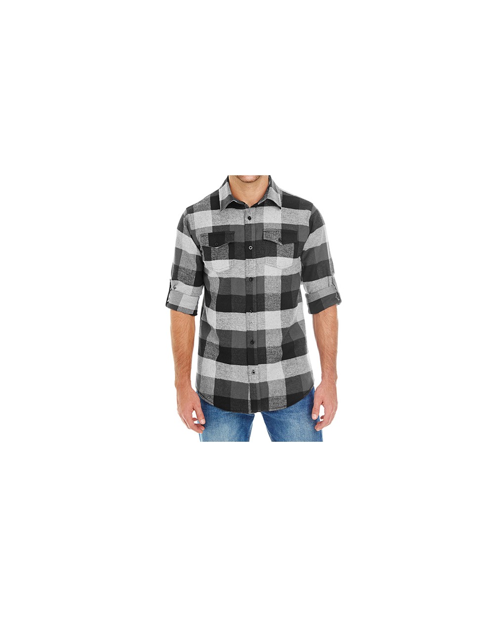 Hemden BURNSIDE Woven Plaid Flannel Shirt voor bedrukking &amp; borduring