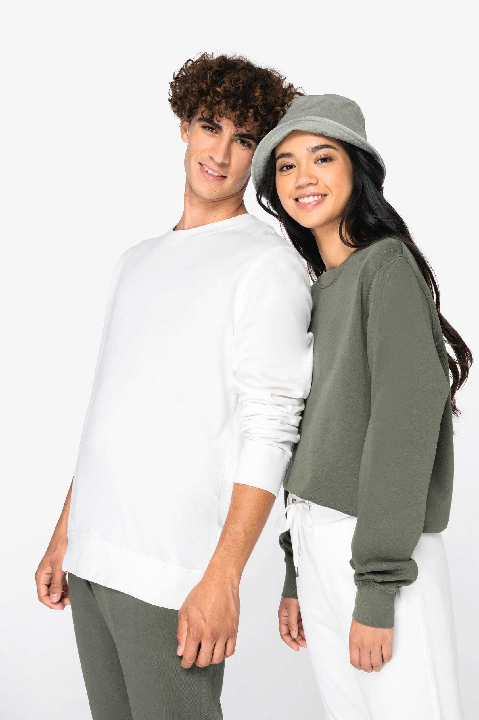 Sweat-shirts personnalisable NATIVE SPIRIT Sweat-shirt écoresponsable à col rond French Terry unisexe