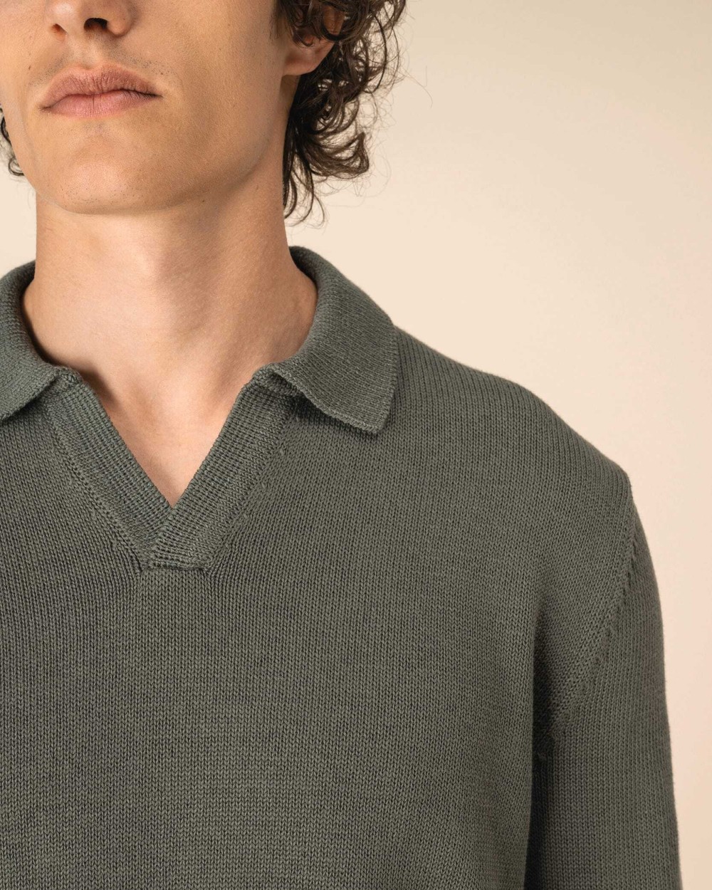 SPASSO Herrenpullover mit Polokragen Pullovers personalisierbar