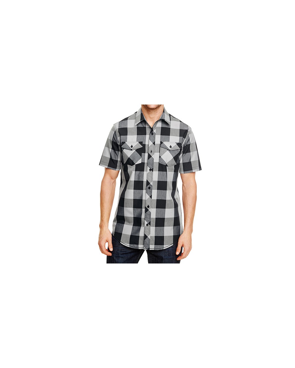 Hemden BURNSIDE Buffalo Plaid Woven Shirt voor bedrukking &amp; borduring